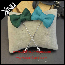 Men Fashion Silk Woven Flower Label Pin Bow Tie Clips Wholesale